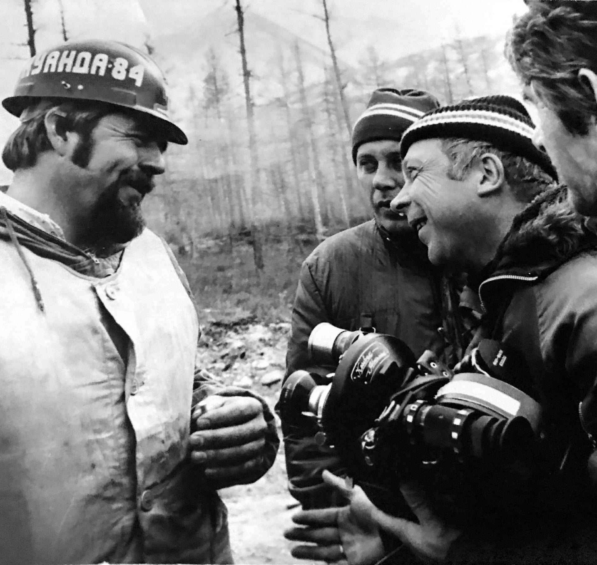 Экспонат #8. С Александром Бондарем на разъезде Болбухта (БАМ). Сентябрь 1984 года